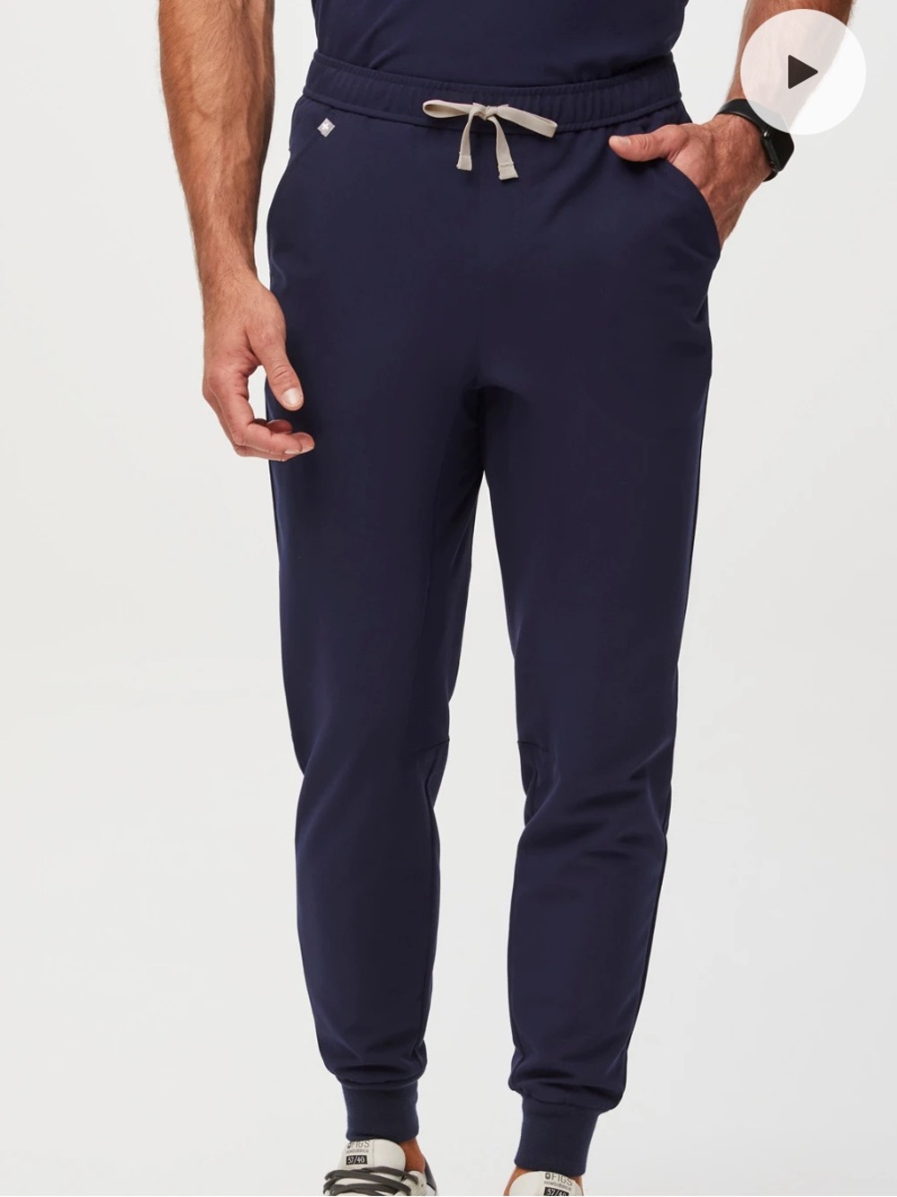 Figs Men Tansen Navy Blue Jogger Scrub Pant Size M
